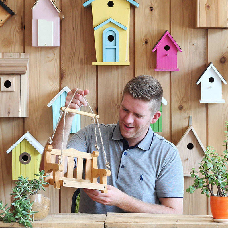 Elevate Your Garden with the Retro Lijing Doll Swing Bird Feeder